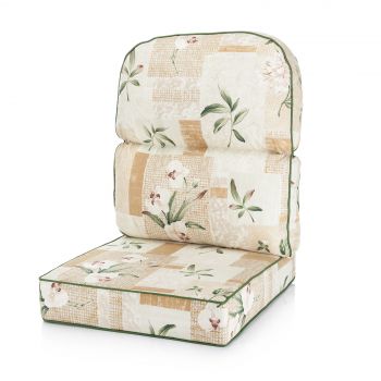 Conservatory Chair Replacement Cushion – Low Back – Harrogate Natural