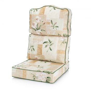  Conservatory Chair Replacement Cushion – High Back – Harrogate Natural