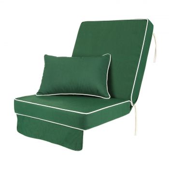 Swing Seat Replacement Cushion – Luxury Style – Green