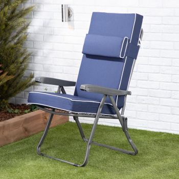 Recliner Chair – Charcoal Frame with Luxury Cushion