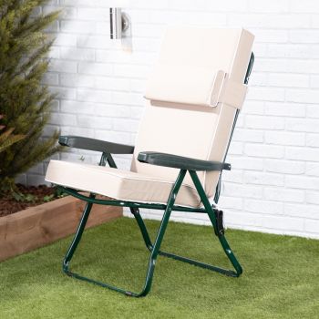 Recliner chair-Green frame-Luxury cushion
