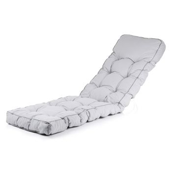 Sun Lounger Replacement Cushion Classic Style – Grey