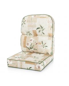 Conservatory Chair Replacement Cushion – Low Back – Harrogate Natural