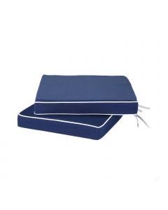 Small Seat Pads Set of 2 – Luxury Style – Navy Blue