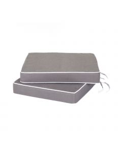 Small Seat Pads Set of 2 – Luxury Style – Grey