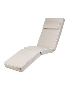 Sun Lounger Chair Matching Cushion – Luxury Style – Taupe
