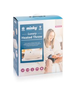 Minky Luxury Heated Throw - Medium - Cream