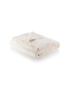 Minky Super Soft Luxury Throw – Single (180x135cm) - Cream