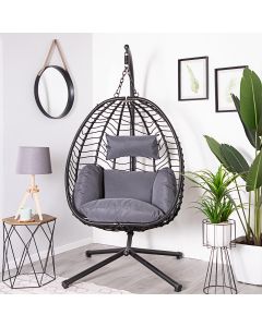 Hanging Swing Egg Chair – Charcoal