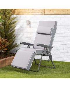 Relaxer Chair - Charcoal Frame with Luxury Grey Cushion