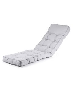 Sun Lounger Replacement Cushion Classic Style – Grey