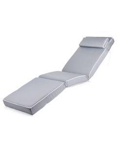 Sun Lounger Chair Matching Cushion – Luxury Style – Grey