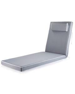 Sun Lounger Replacement Cushion Luxury Style – Grey