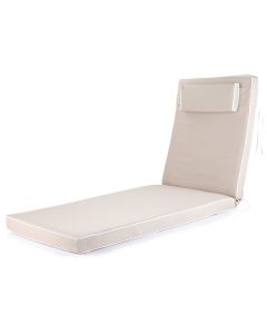 Sun Lounger Replacement Cushion Luxury Style – Taupe