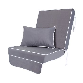 Swing Seat Replacement Cushion – Luxury Style – Grey