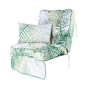 Classic swing seat cushion in Bamboo leaf