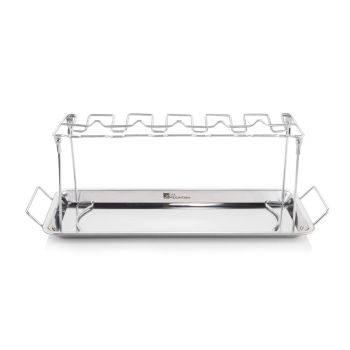 Fire Mountain Stainless Steel BBQ Drumstick Rack