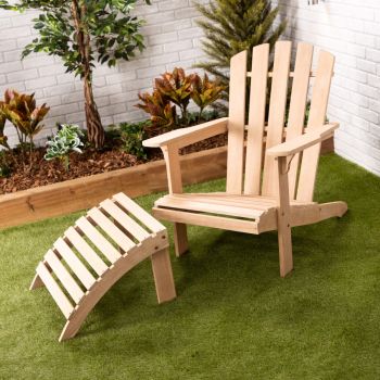 Adirondack Chair with Footrest