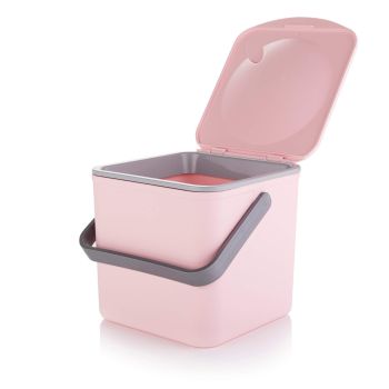 Minky 3.5L Compost Food Waste Caddy - Pastel Pink