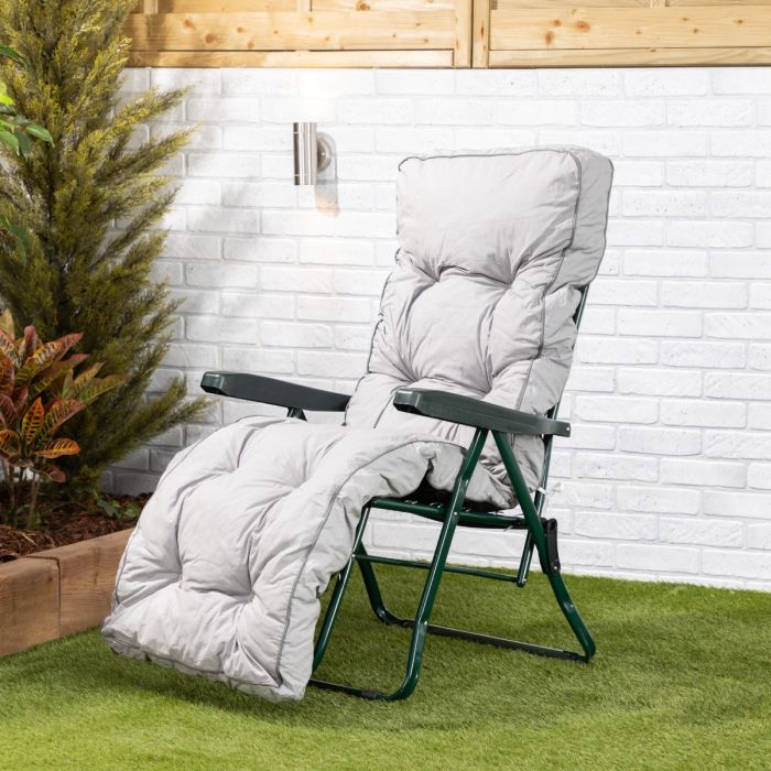 Green garden chair cushions best sale