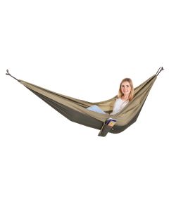 Adventurer Nylon Single Hammock - Khaki