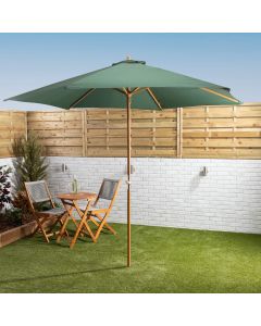 3M Wooden Parasol - Green