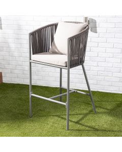 Set of 2 Aluminium Bar Stools