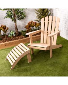 Adirondack Chair with Footrest