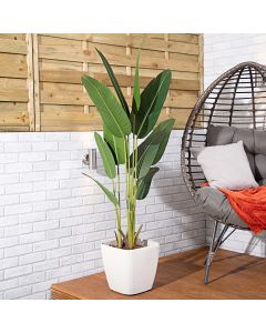 Wide Leaf Artificial Plant