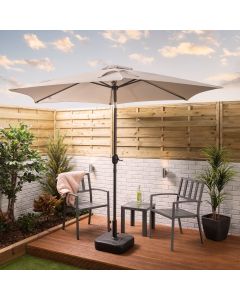 2.7M Tilt Parasol-Grey