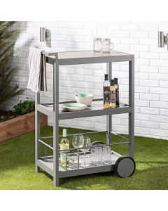 Aluminium Garden Bar Trolley